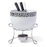 Conjunto para Fondue 6 Peças Brinox Branco 1256105
