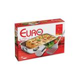 Conjunto para Lasanha de Inox com 3 Peças - Euro