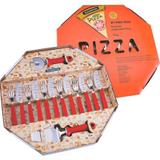 Conjunto Para Pizza 14 Peças Vermelho 25099722 Tramontina