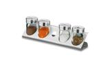 Conjunto para Porta Condimentos 5 Peças Parma Brinox