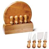 Conjunto para Queijo em Bambu Cordoba 6 PÇS WELF PD-15143