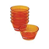 Conjunto para sobremesa acrilico laranja 6 pcs - Btc decor