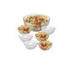 Conjunto para Sobremesas em Vidro 7 Peças Mimo STYLE VDT02 6215