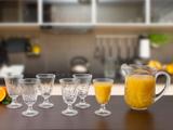 Conjunto para Suco em Cristal 7 Peças Lyor - Prima Luxo