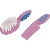 Conjunto Pente e Escova Soft Touch Multikids Rosa