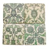 Conjunto porta copos de resina envelhecida 4 pcs - Btc decor