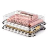 Conjunto Porta-Frios Retangular Vision Inox 3 Peças Forma
