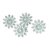 Conjunto porta guardanapo com strass e perolas - 4 pcs - Btc decor