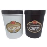 Conjunto Porta Mantimentos Açúcar Café Melida 2,5 Litros