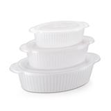Conjunto Pote Canelado Oval P/M/G 3 Peças - Nitron