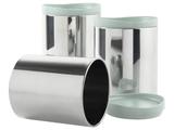 Conjunto Pote Redondo 3 Peças com Tampa Brinox - Suprema 2117/190