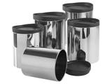 Conjunto Pote Redondo 5 Peças com Tampa Brinox - Suprema 2117/112