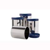 Conjunto Potes para Mantimentos 4 peças Azul Suprema - Brinox