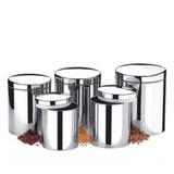 Conjunto Potes para Mantimentos Inox 5 peças Suprema - Brinox