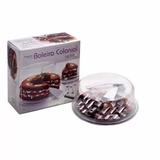 Conjunto Prato Bolo Boleira Colonial Top Line Inox Presente