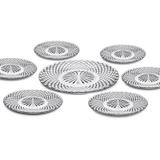Conjunto Prato de Vidro Diamond 7572 7Pçs - Euro