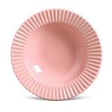 Conjunto prato fundos 6pcs plisse rosa porto brasil