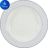 Conjunto Pratos Fundos Maitê 6 peças - Schmidt