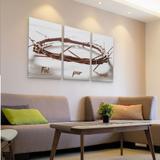 Conjunto Quadro Cristo Foi por Você em MDF - Rcs decorações