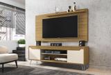 Conjunto Rack Com Painel Para TV Sala Com Pes de Aço Chanel - Moveis bechara