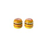 Conjunto Saleiro e Pimenteiro Cerâmica Hamburguer Lyor Marrom
