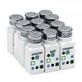 Conjunto saleiro pimenteiro de porcelana 12 pcs - Btc decor