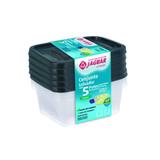 Conjunto salvador 220ml 5 potes cores diversas - Jaguar