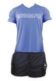 Conjunto Short Preto e Camiseta Azul Dryfit - Alpha Dry - Mundo Alpha