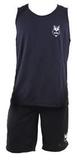 Conjunto Short Preto e Regata Preta Dryfit - Alpha Dry - Mundo Alpha