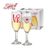 Conjunto Taça 180ml Champagne Love 2 Peças Ruvolo