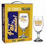 Conjunto taça + avental - pai - estudos comprovam pai - Brasfoot