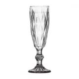 Conjunto taças de champagne de vidro transparente 6 pcs 5,8cm x - Btc decor