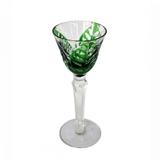 Conjunto taças de licor de vidro verde 6 pcs 6cm x 6cm x 15,5cm - Btc decor