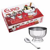 Conjunto Taças Para Sobremesa Inox 12 peças - Euro