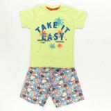 Conjunto Take It Easy Amarelo - Hrradinhos