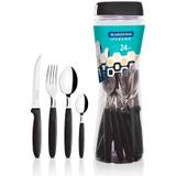 Conjunto Talheres Inox 24 peças Ipanema Preto - Tramontina
