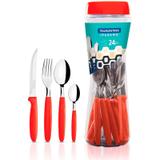 Conjunto Talheres Inox 24 peças Ipanema Vermelho - Tramontina