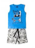 Conjunto Tigre-Azul Médio/Folhagem - Tmx