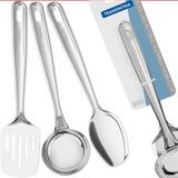 Conjunto Utensílios Cozinha Inox Tramontina Extrata 3 Peças Concha + Colher + Espátula