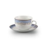 Conjunto Xícara de Chá e Píres de Porcelana 220ml Cedro - Rojemac