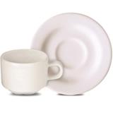Conjunto Xícara E Pires Cafezinho Americana 125ml Porcelana - Yoi
