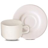 Conjunto Xícara E Pires Chá De Porcelana 240ml Corona Café - Yoi