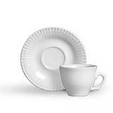 Conjunto Xícaras de Café Scalla Frisada, Branca, 166.2279, 12 Peças