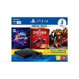 Console PlayStation 4 Hits Bundle 17 + Dreams + Marvels Spider Man + Infamous Second Son - PS4