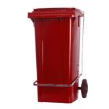 Conteiner Lixeira Plastica 120L Com Pedal E Rodas De 200mm - Lar plastico