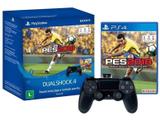 Controle para PS4 Sem Fio - Dualshock 4 + PES 2018 Sony Preto