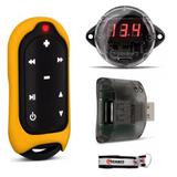 Controle Remoto de Longa Distância Taramps Connect USB Amarelo + Mini Voltímetro