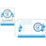Convite 1º aniversario personalizado c/10 - Kid Art - Kidart