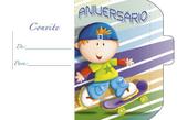 Convite Aniversário 10un (10x6,5cm) CT-045 Litoarte