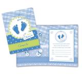 Convite Baby Shower Azul 08 unidades - Festcolor